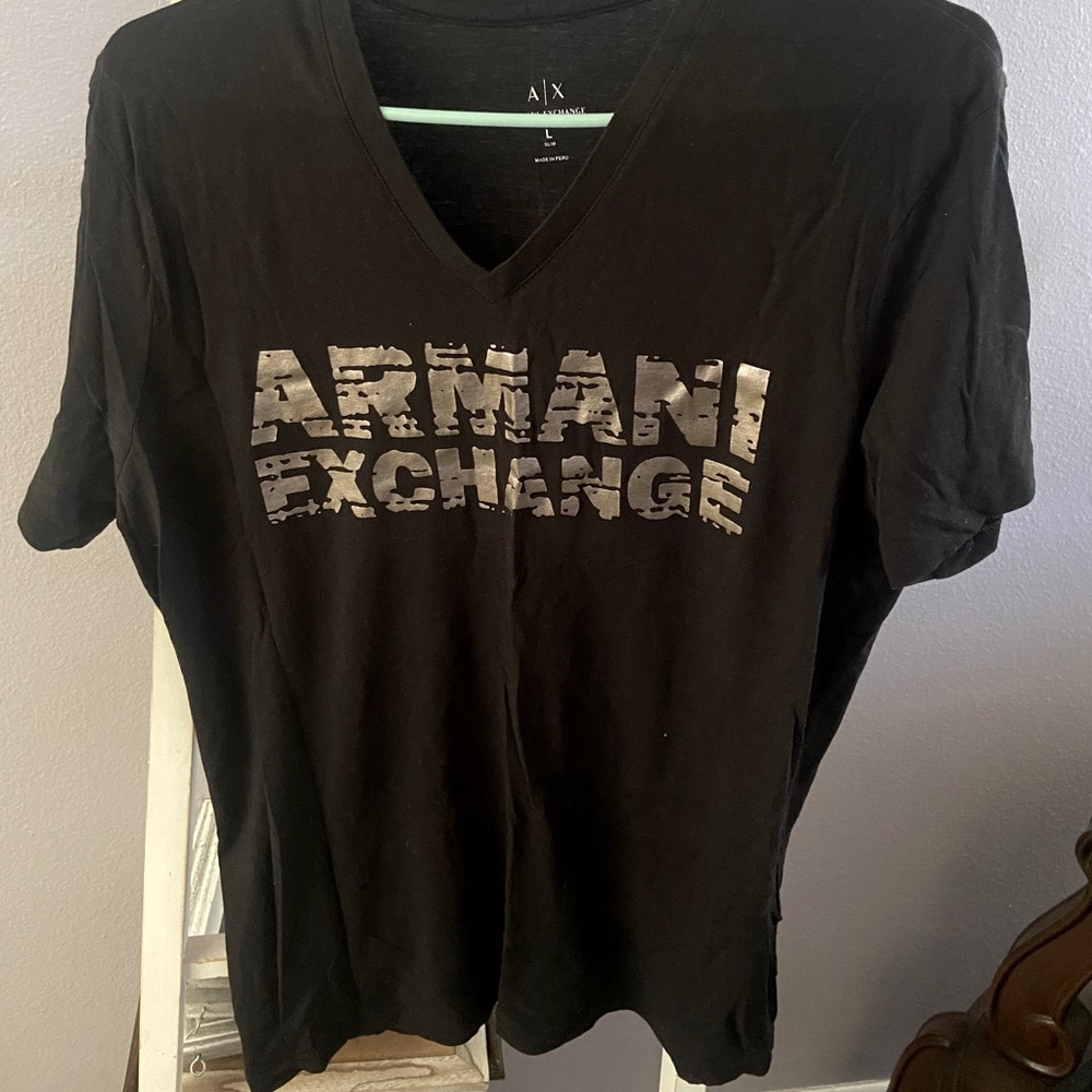 Black L Armani Tee